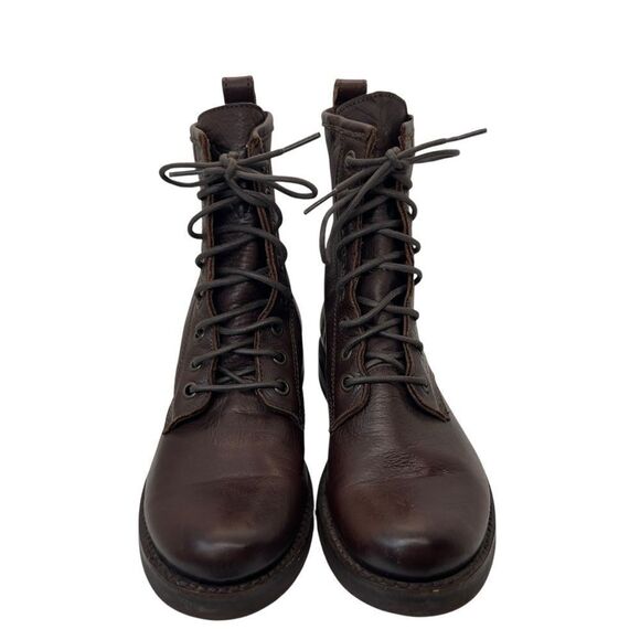 Frye Veronica Combat Boot Bootie lace up 3476276 6b - Picture 3 of 14